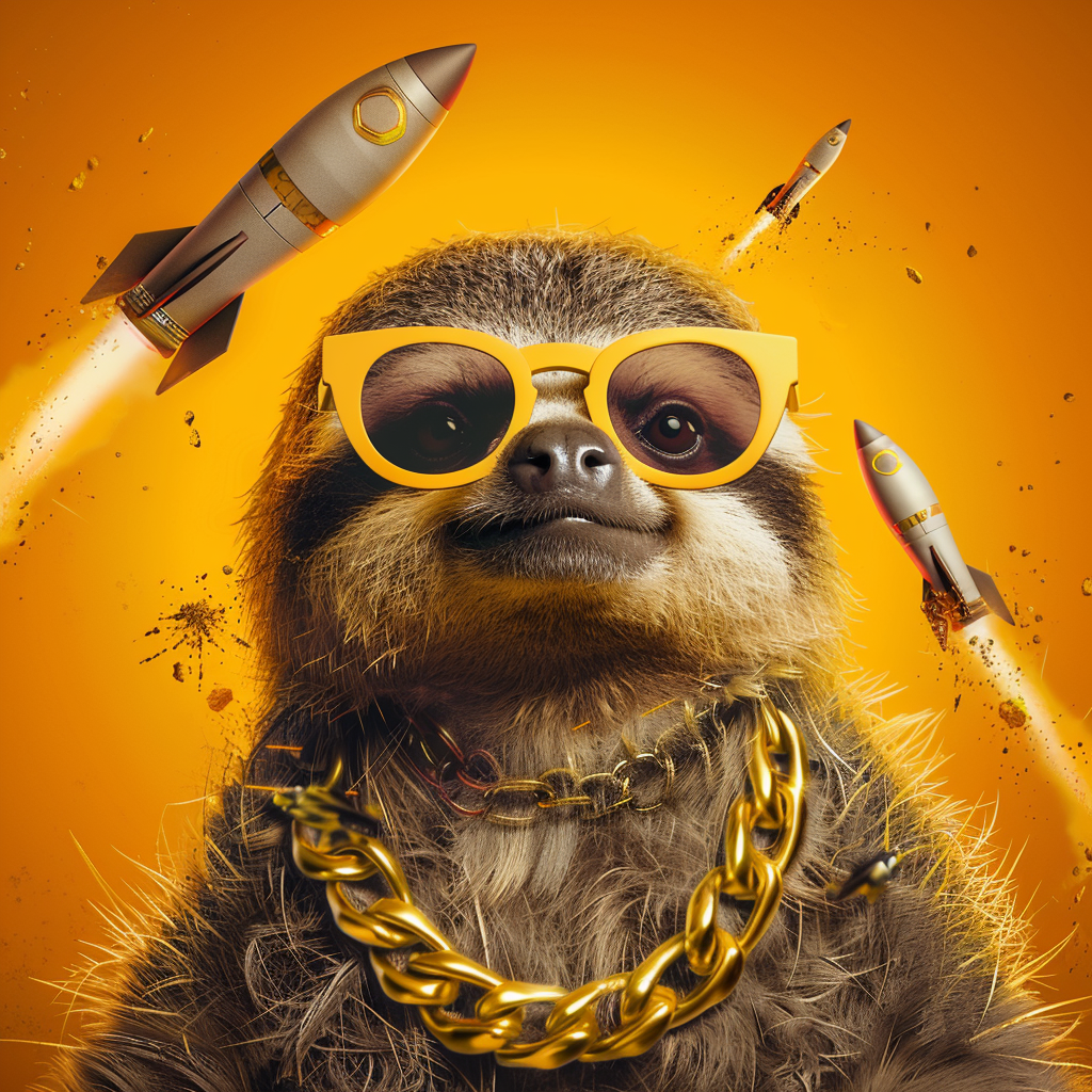 deepfuckingvalue_Sloth_with_gold_chain_and_sunglasses_rockets__5249048f-15ec-4aa9-a0c7-18ce619a7465